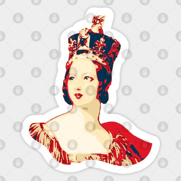 Queen Victoria Pop Art Sticker by Nerd_art